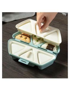 Molde de Onigiri Triangular Lioong 6 Cavidades Antiadherente