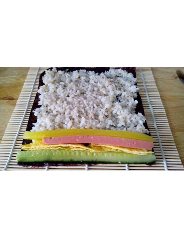 Estera de Sushi de Bambú JapanBargain 24 cm Ecológica