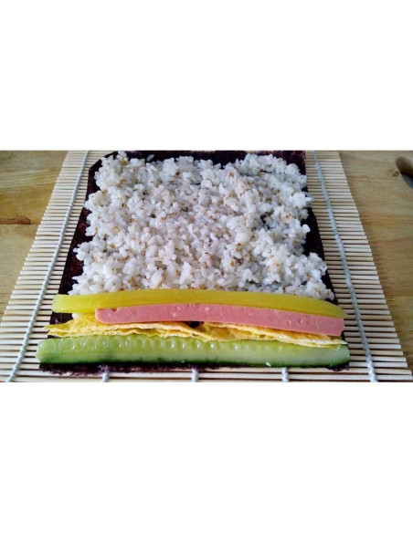 Estera de Sushi de Bambú JapanBargain 24 cm Ecológica