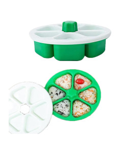 2 Moldes para Bolas de Arroz Sushi ZHU YU CHUN Verde