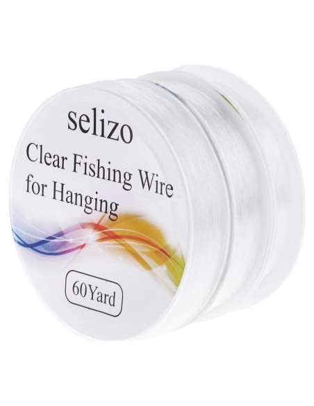 Hilo de Pesca Selizo 3 Rollos Nylon Transparente 164.59 m