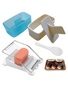 Kit de Molde de Spam Musubi VKZATVN 4 Piezas 300g
