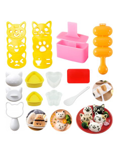 Molde de Sushi Gato Banballon 11 Piezas Multicolor