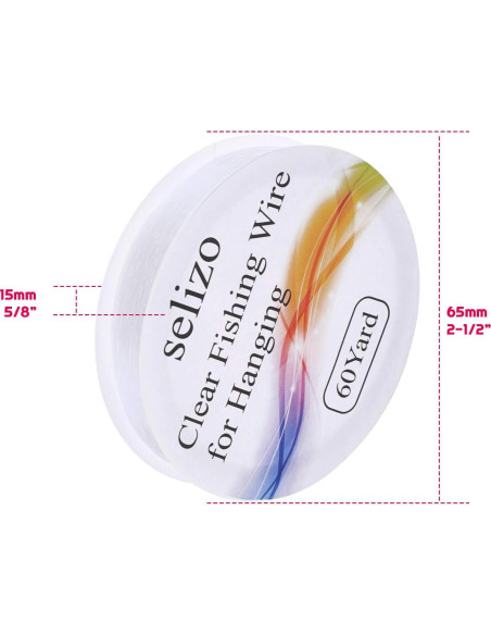 Hilo de Pesca Selizo 3 Rollos Nylon Transparente 164.59 m