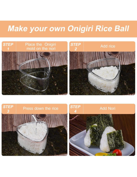 Moldes para Bolas de Arroz Onigiri MIUQILAIY 2 Piezas