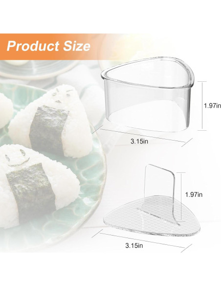 Moldes para Bolas de Arroz Onigiri MIUQILAIY 2 Piezas
