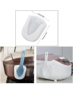 Organizador de Cuchara de Arroz NentMent 3 Piezas Ventosa 2