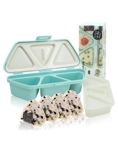 Molde de Onigiri Triangular VANVENE 6 en 1 Antiadherente