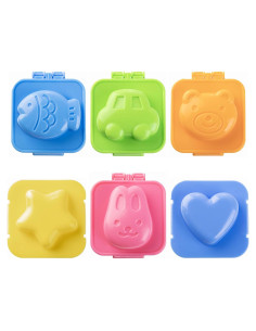YunKo 6 Moldes de Arroz en Forma de Animales y Corazón