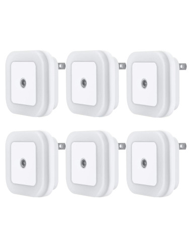 Lámpara de Noche LED Uigos con Sensor Automático, 6 Pcs