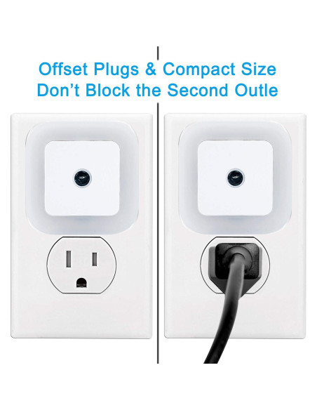 Lámpara de Noche LED Uigos con Sensor Automático, 6 Pcs