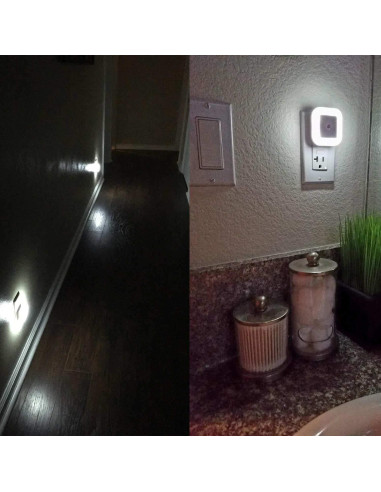 Lámpara de Noche LED Uigos con Sensor Automático, 6 Pcs