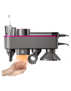 Soporte para Secador de Pelo NUERPO sin Perforar - Violeta