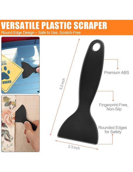 Juego de 4 Raspadores de Cuchilla NECAMOCU con 50 Cuchillas