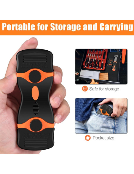 Juego de 4 Raspadores de Cuchilla NECAMOCU con 50 Cuchillas