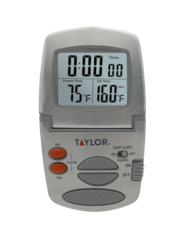 Termómetro Digital de Cocina Taylor 1478 con Sonda y Temporizador