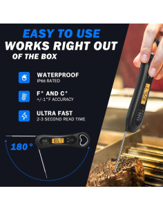 Termómetro Digital de Carne Biison D2 con Abrebotellas 2
