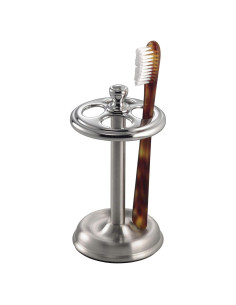 Soporte para Cepillos de Dientes iDesign Acero 4 Compartimentos