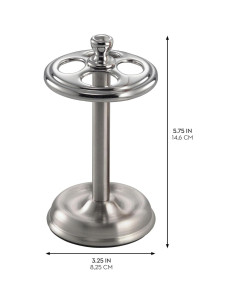 Soporte para Cepillos de Dientes iDesign Acero 4 Compartimentos 2