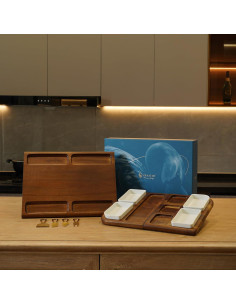 Tabla de Charcutería Shanik 78,74 cm Doble Cara Madera Acacia 2