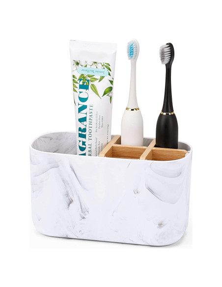 Soporte para cepillos de dientes GFWARE de mármol 5 ranuras