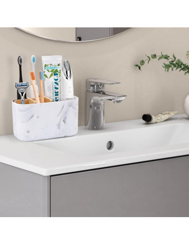 Soporte para cepillos de dientes GFWARE de mármol 5 ranuras