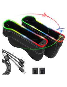 Relleno Espacio Asientos Coche SUYUDSM con Luz LED y Cargador USB