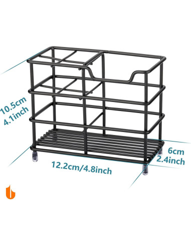 Soporte para Cepillos y Pasta de Dientes Urbanstrive Negro