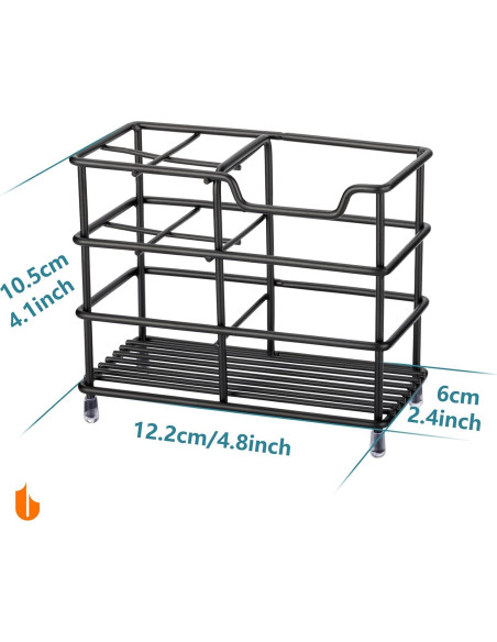 Soporte para Cepillos y Pasta de Dientes Urbanstrive Negro