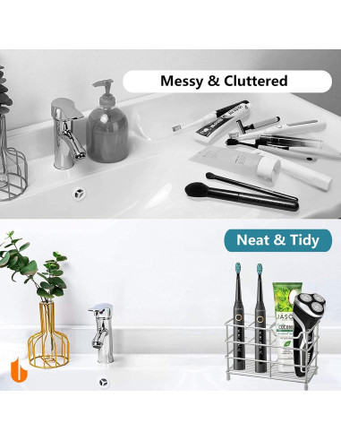 Soporte para Cepillos y Pasta de Dientes Urbanstrive Negro