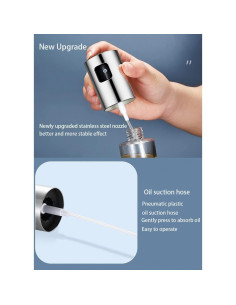 Rociador de Aceite NIKKIER 100ml Vidrio Inoxidable 2