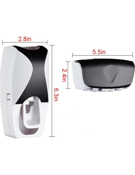 Dispensador Automático de Pasta Dental Basedidea Negro