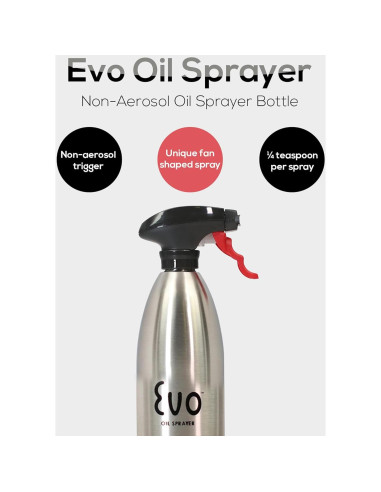 Rociador de Aceite Evo Oil Sprayer Acero Inoxidable 473 ml