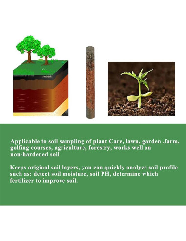 Sonda de Muestreo de Suelo Rtreehouse 30 cm con Mango T