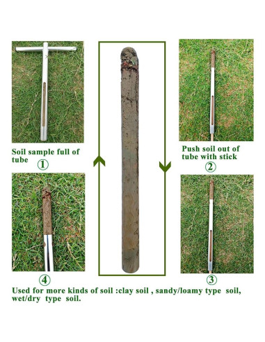 Sonda de Muestreo de Suelo Rtreehouse 30 cm con Mango T