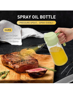 Botella Spray de Aceite 460ml Undersary Verde Multiusos 2