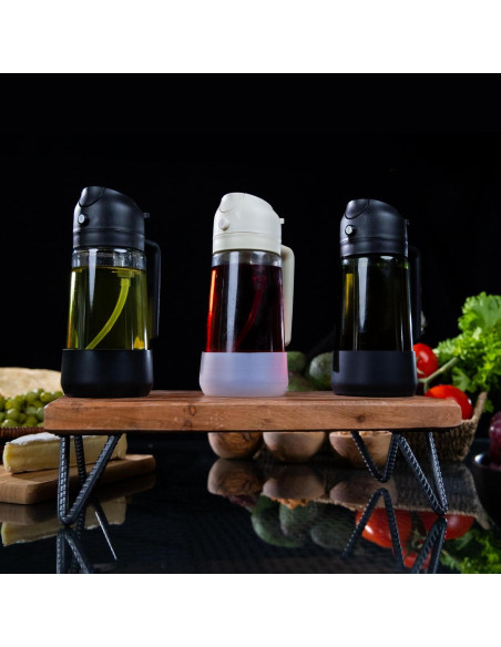 Botella Spray Aceite de Oliva MBO 470ml Vidrio Silicona