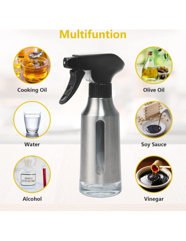 Botella Spray Aceite de Oliva 180ml Haiaoxonr Acero Inoxidable