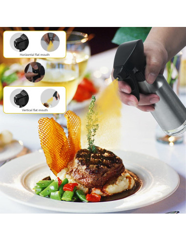 Botella Spray Aceite de Oliva 180ml Haiaoxonr Acero Inoxidable