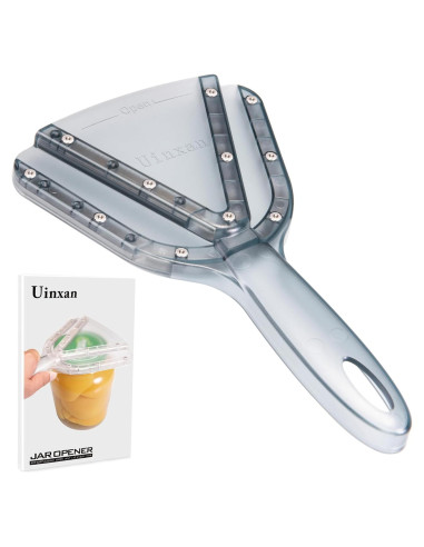 Abre frascos Uinxan para manos débiles, acero inoxidable