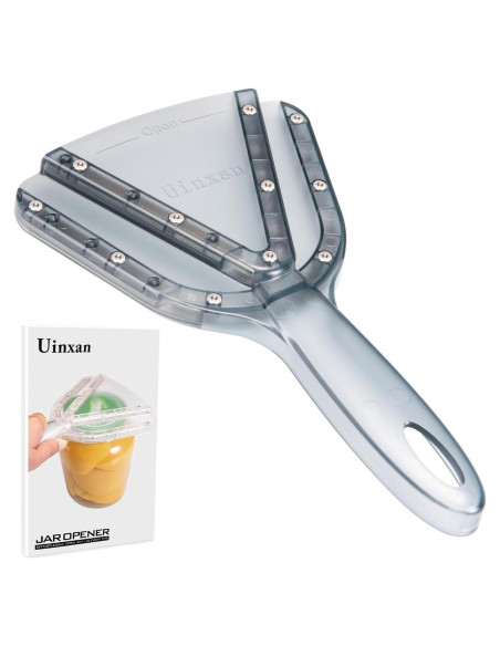 Abre frascos Uinxan para manos débiles, acero inoxidable