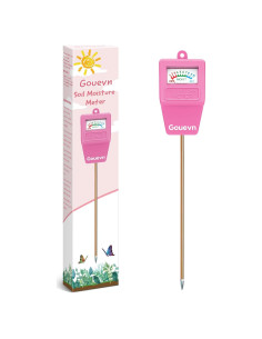 Medidor de Humedad del Suelo Gouevn para Plantas 27,7 cm Rosa