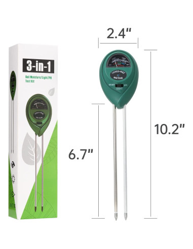 Medidor de Humedad del Suelo 3 en 1 Rngeo - 2 Paquetes