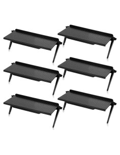 Estante Superior de Monitor wutfuooo 6 Piezas Ajustable Negro