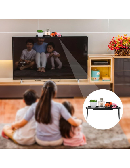 Estante Superior de Monitor wutfuooo 6 Piezas Ajustable Negro