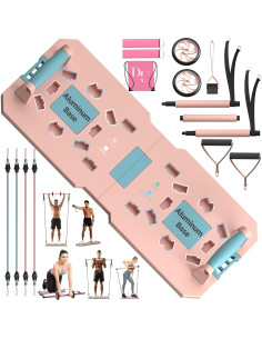 Tablero de Flexiones Genérico Rosa - Equipo de Gimnasio Compacto 2