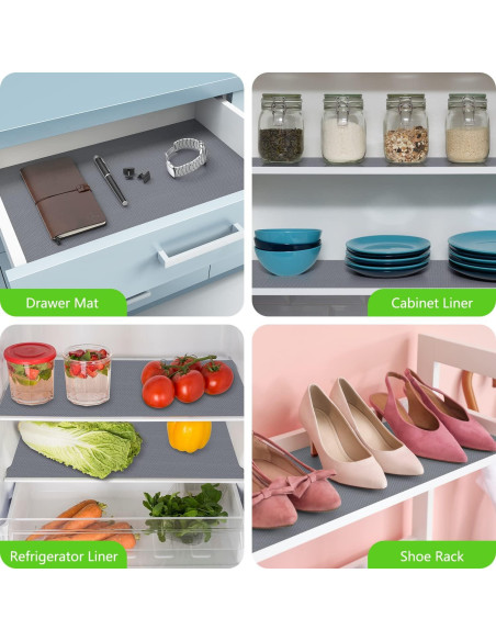 Forro de estantería StaHom 60x100 cm antideslizante gris Forro de estantería StaHom 60x100 cm antideslizante gris