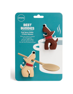 Soporte de Cuchara Divertido OTOTO Mejores Amigos 7,6 cm