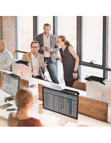 Estante Superior Hniuyun para TV y Monitor 2 Piezas Negro