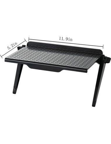 Estante Superior Hniuyun para TV y Monitor 2 Piezas Negro